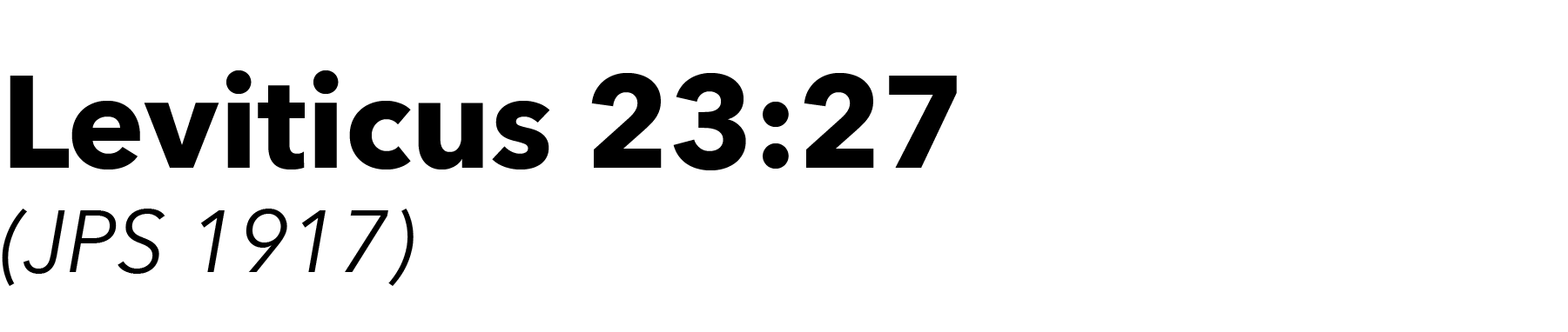 Lev. 23.27 - Website Official - Simchat Torah Beit Midrash