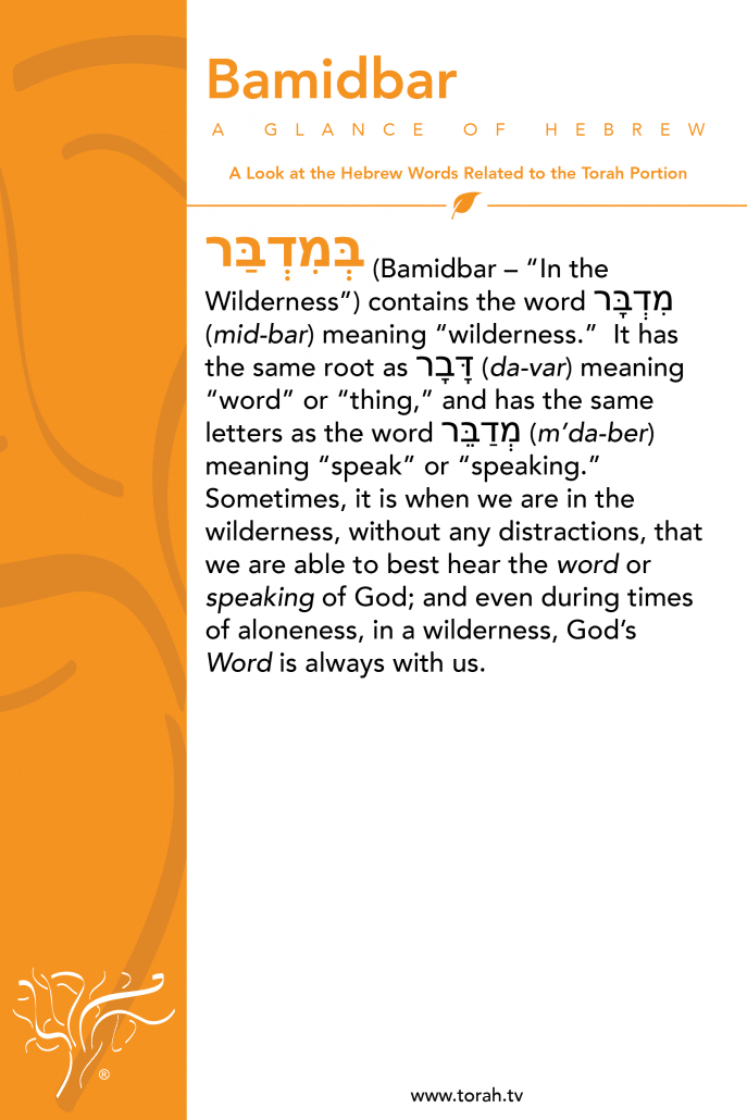 A Glance of Hebrew | Bamidbar STBM Messer